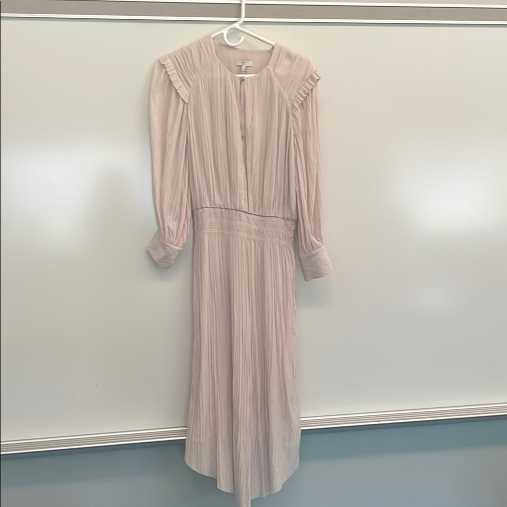 JOIE Pleated Pink Dress - Picture 1 of 5